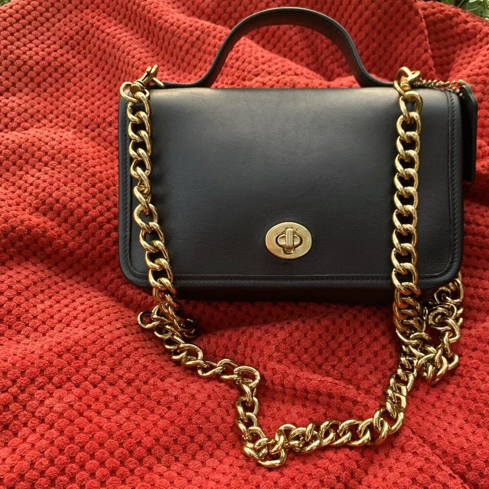 Vintage Coach Casino #9924 Crossbody Bag BLACK - Picture 16 of 16